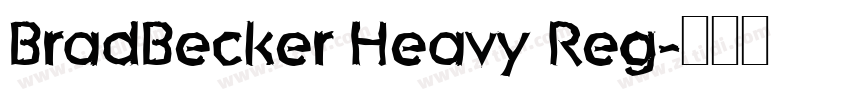 BradBecker Heavy Reg字体转换